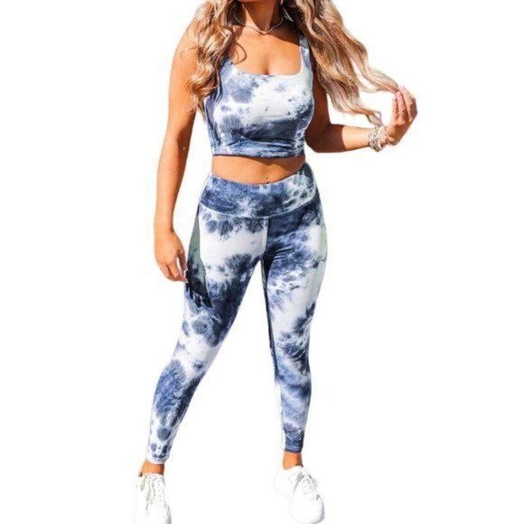 Tie Dye Two Piece Activewear Set X LARGE (9998) - Picture 1 of 7